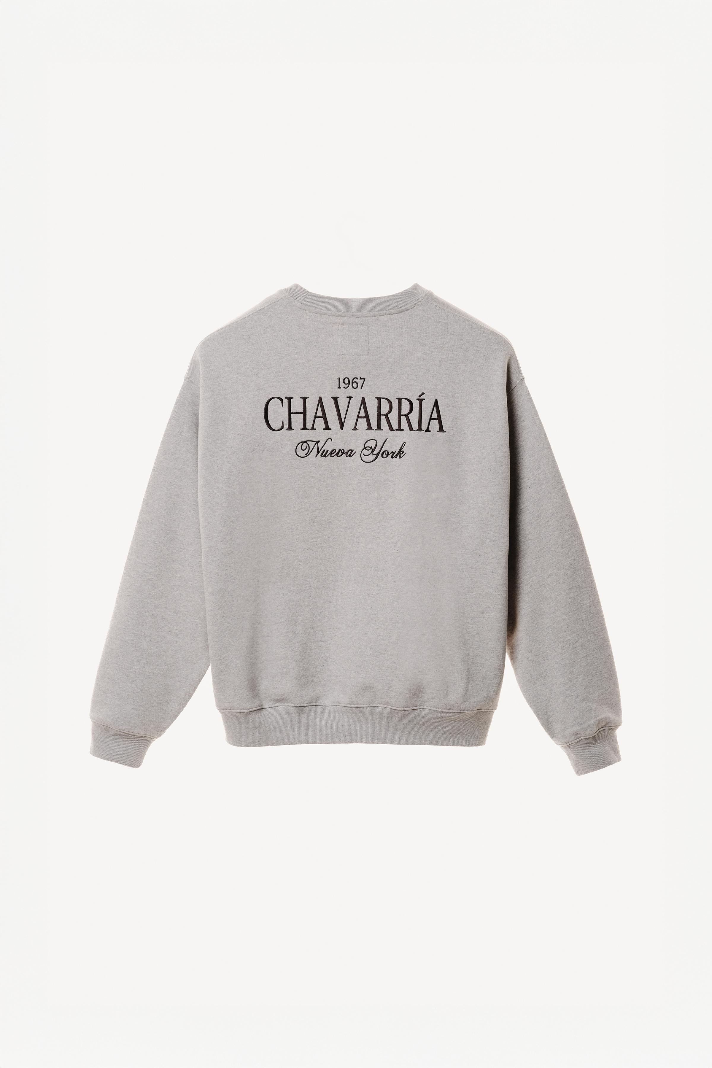WILLY CHAVARRIA X ZARA EMBROIDERED CREWNECK SWEATSHIRT